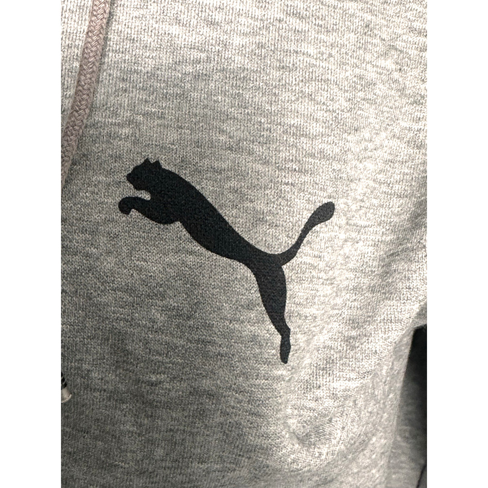 Puma Gray Signature Zip Front Hoodie Hooded Jacket Sweatshirt Men's M - Picture 3 of 16